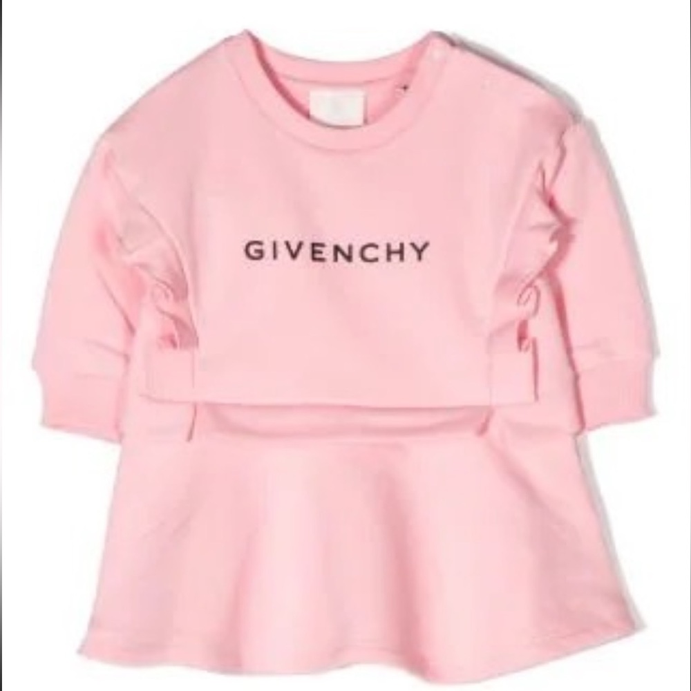 Givenchy Logo-print Flared Dress Size 2Yrs , BRAND NEW